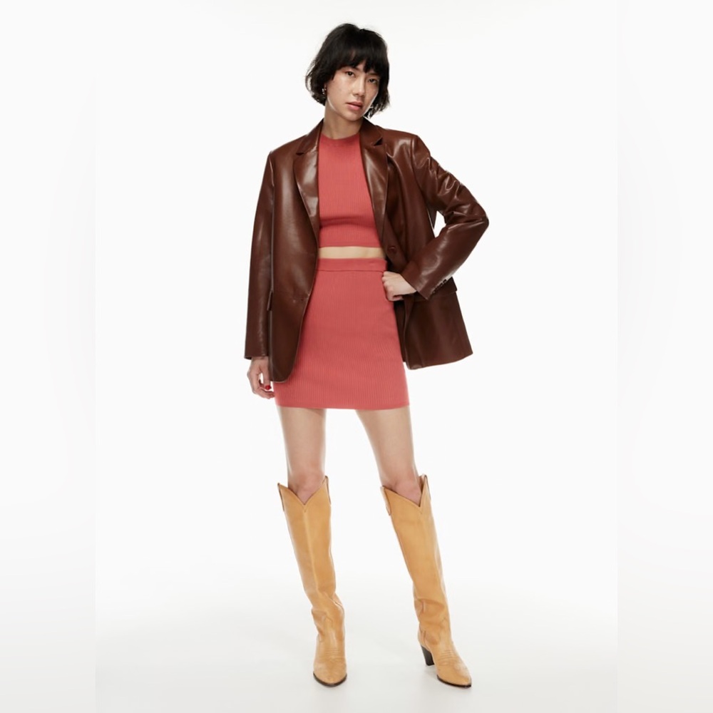 Wilfred Reso Knit High Rise Mini Skirt